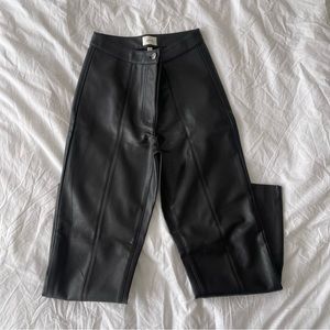 Aritzia Wilfred Leather Pants